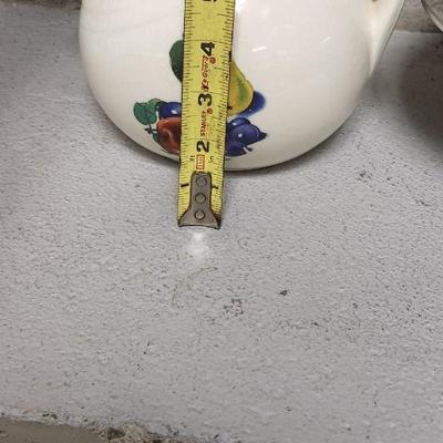 Sale Photo Thumbnail #9: Awesome vintage transfer ball pitcher, chromex serving bowl with lid and avocado green nut chopper