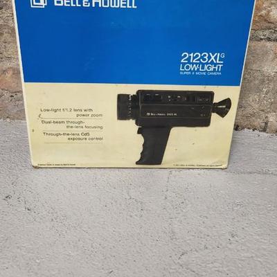 Sale Photo Thumbnail #20: Pair of vintage Bell and Howell video cameras 2123xl in box and optronic eye in a case (not original)