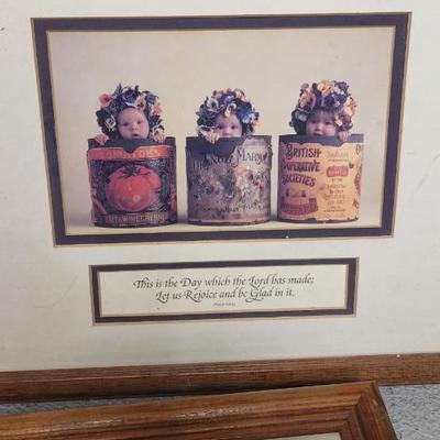 Sale Photo Thumbnail #57: Lot.of.misc framed art. Three old framed sheet music including Shirley Temple. Cute!