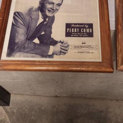 Sale Photo Thumbnail #53: Lot.of.misc framed art. Three old framed sheet music including Shirley Temple. Cute!