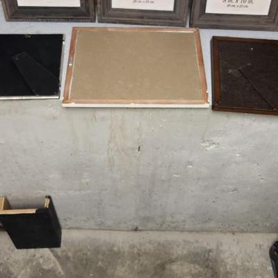 Sale Photo Thumbnail #75: Lot of 6 frames with glass. Three are brand new rustic wood