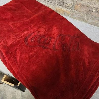 Sale Photo Thumbnail #95: Great old advertisement, fluffy blanket and a super 1980s vintage shirt