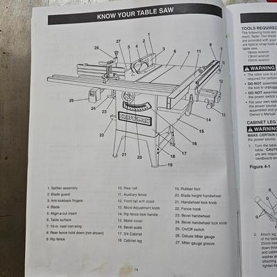 Craftsman 10" Heavy Duty Table Saw & Accessories (G2-JS)