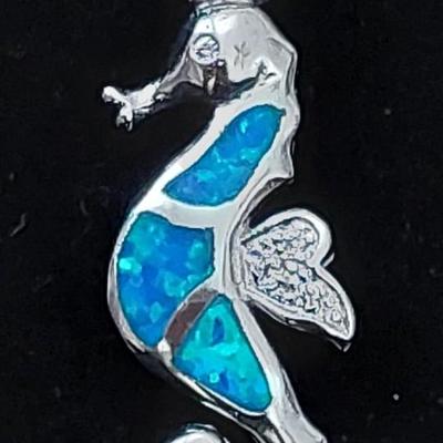 Sterling Silver Opal Pendant