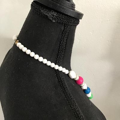 Sale Photo Thumbnail #66: Beautiful Multi colored vintage gum ball necklace 
Please see attached photos