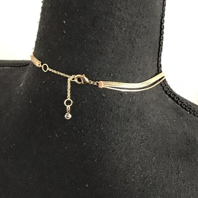 Sale Photo Thumbnail #71: Gorgeous multi chain gold tone lariat necklace 
Please see attached photos