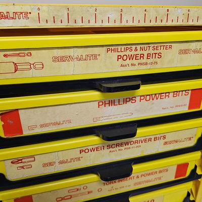 Serialized Five Drawer Bits & Nut Setter Assortment (G2-JS)