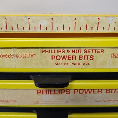 Serialized Five Drawer Bits & Nut Setter Assortment (G2-JS)