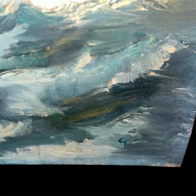 Nautical Ship Painting on Canvas Lot MJ10