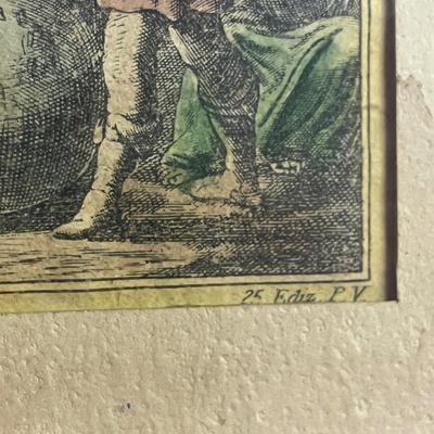 Framed Hemisphaeri Graphicum Coeli Lithograph - Lot #MJ11