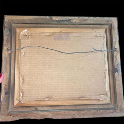 Trickling Brook Oil Painting, signed H. Richey Lot #MJ12