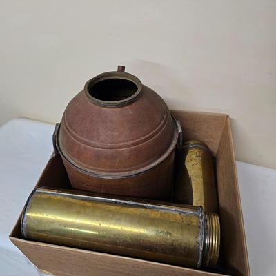 Trio of Brass Containers (G2-JS)