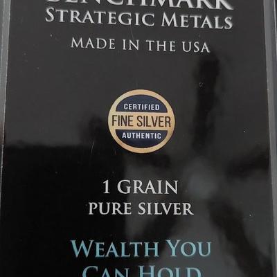 1 grain silver Bar