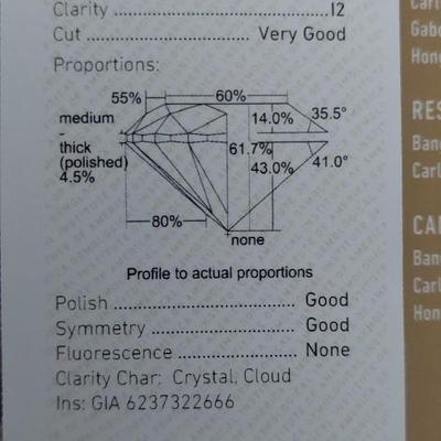 GIA CERTIFIED NATURAL EARTH MINED DIAMOND
