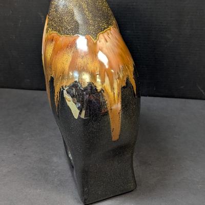 Handmade Ceramic Elephant Statue Iridescent Glaze