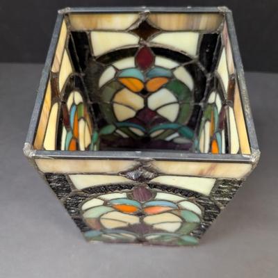 Stained Glass Candle Cover
