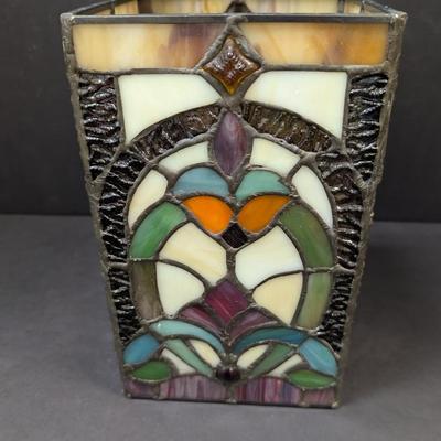 Stained Glass Candle Cover