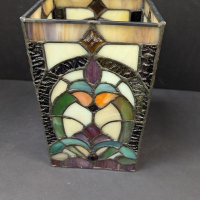 Stained Glass Candle Cover