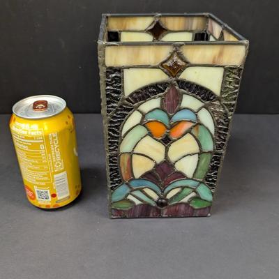 Stained Glass Candle Cover