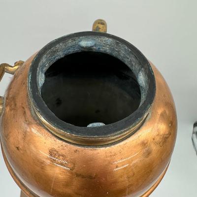 Antique Elkhart Brass Copper Fire Extinguisher