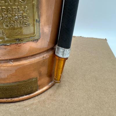 Antique Elkhart Brass Copper Fire Extinguisher