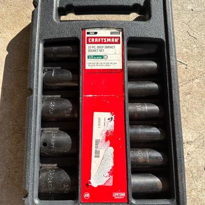 Craftsman 12-Pc 1/2″ Drive Deep Impact Socket Set – SAE
