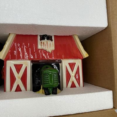 John Deere Barn Cookie Jar