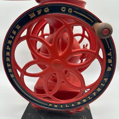 Antique Enterprise Mfg Co Cast Iron Coffee Grinder