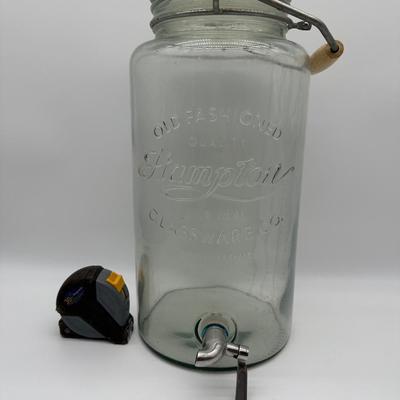 Hampton Glassware Co. Old Fashioned Glass Beverage Dispenser – 2.5 Gallon