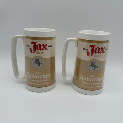 Pair of Jax Beer Stein Mugs