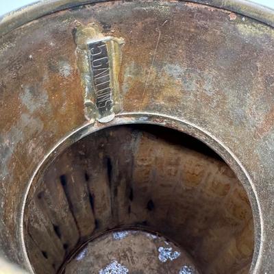 Antique Geo. D. Ellis & Sons Brass Milk Can – 5 Gallon – Philadelphia