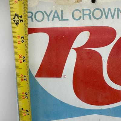 Vintage Royal Crown Cola (RC) Metal Thermometer Sign