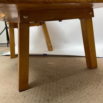 548 Raw Edge Wood Maple Coffee Table