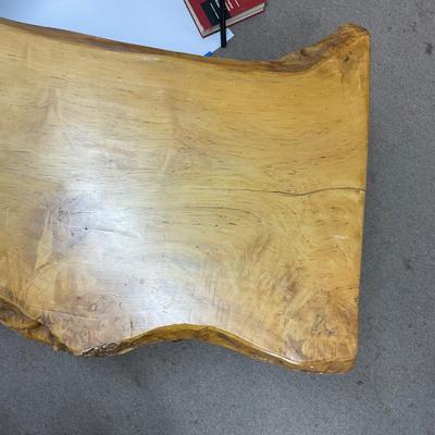 548 Raw Edge Wood Maple Coffee Table