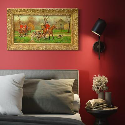 551 Original Fox Hunt Oil Painting by Williams