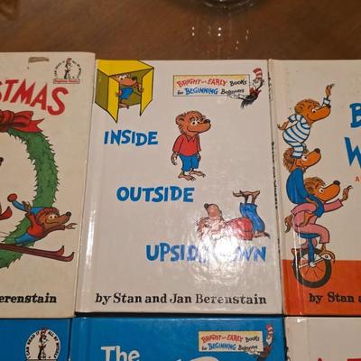Vintage Beginner Reader Hardcover Book Lot – Berenstain Bears & Bright and Early Classics – Set of 6