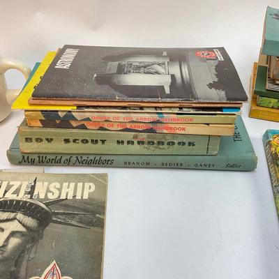 553 Boy Scout Collection Of Books And Mugs