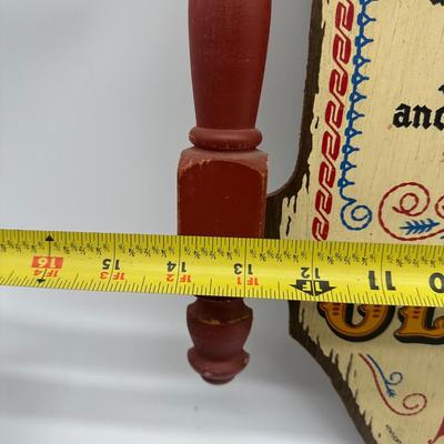 Vintage Old Crow Bourbon “A Toast” Wooden Wall Plaque