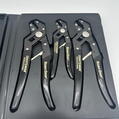 NIB MADE IN USA! Craftsman Professional RoboGrip Pliers Set