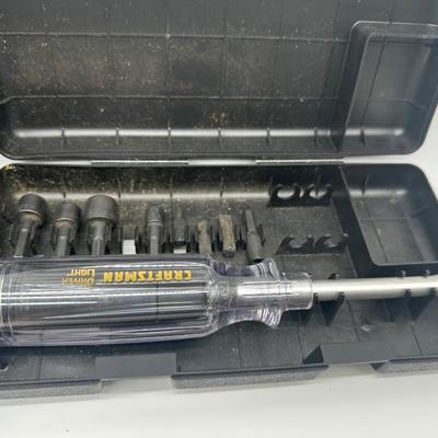 Lot of 2 Craftsman Tool Sets – 3/8” Drive Socket Wrench Set & Driver/Bit Set w/ Cases