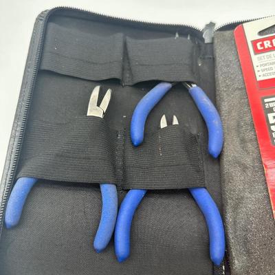 Lot of 2 Craftsman Tool Sets – Folding Clench Wrench Set & Precision Pliers Set (Missing 1 Pliers)
