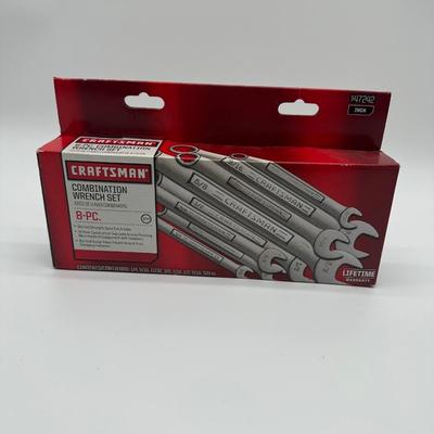 NIB Craftsman 8-Pc SAE Combination Wrench Set – Lifetime Warranty