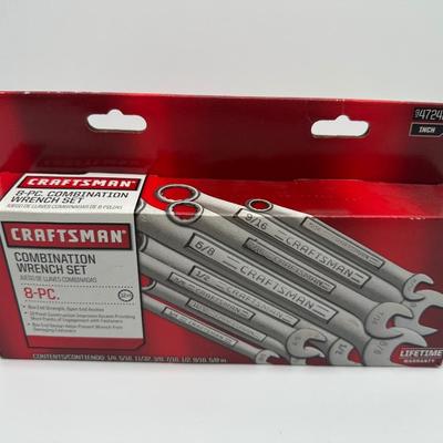 NIB Craftsman 8-Pc SAE Combination Wrench Set – Lifetime Warranty