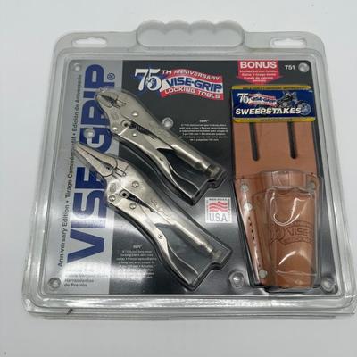 Vise-Grip 75th Anniversary Locking Pliers Set w/ Leather Holster – USA