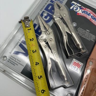 Vise-Grip 75th Anniversary Locking Pliers Set w/ Leather Holster – USA