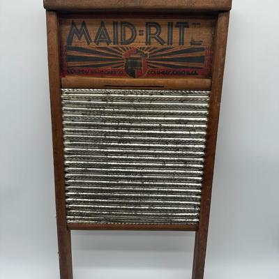 Antique Maid-Rite Washboard – Columbus Washboard Co.