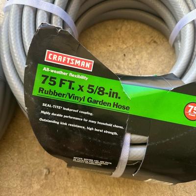Lot of (2) Craftsman Garden Hoses – 100 ft & 75 ft, 5/8 in.