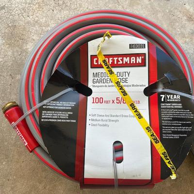 Lot of (2) Craftsman Garden Hoses – 100 ft & 75 ft, 5/8 in.