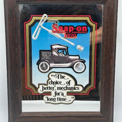 1920 Vintage-Style Advertising Wall Mirror / Art – “The Choice of Better Mechanics”