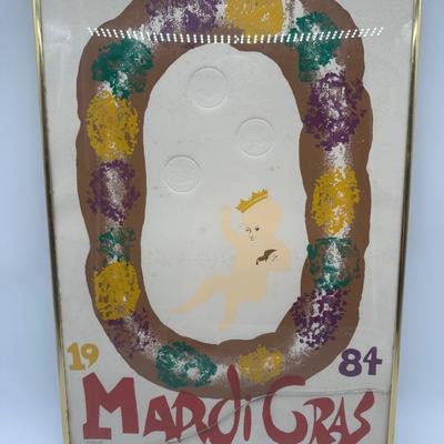 Framed 1984 Mardi Gras Limited Edition Art Print – Signed & Numbered